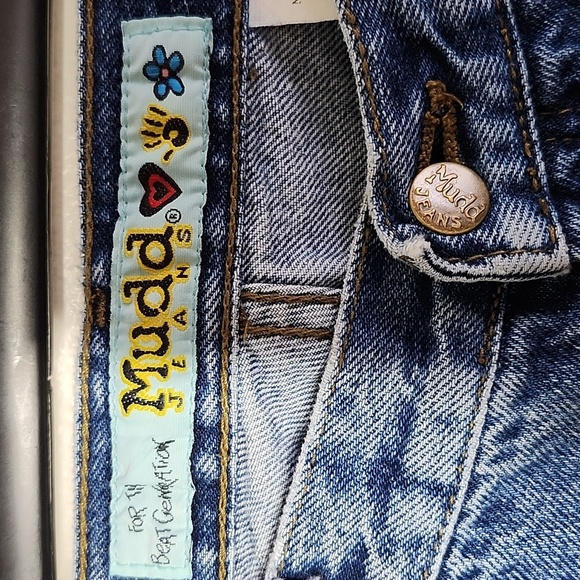 Mudd Y2K Women's Blue Jeans 100 Percent Cotton Size 13 Midrise - Picture 4 of 6